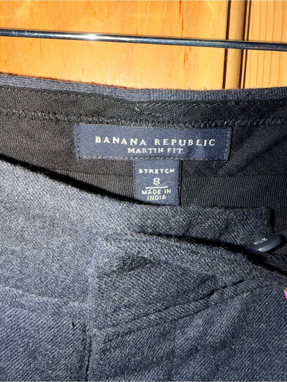 Banana Republic Dark Gray Wide-Leg Trousers